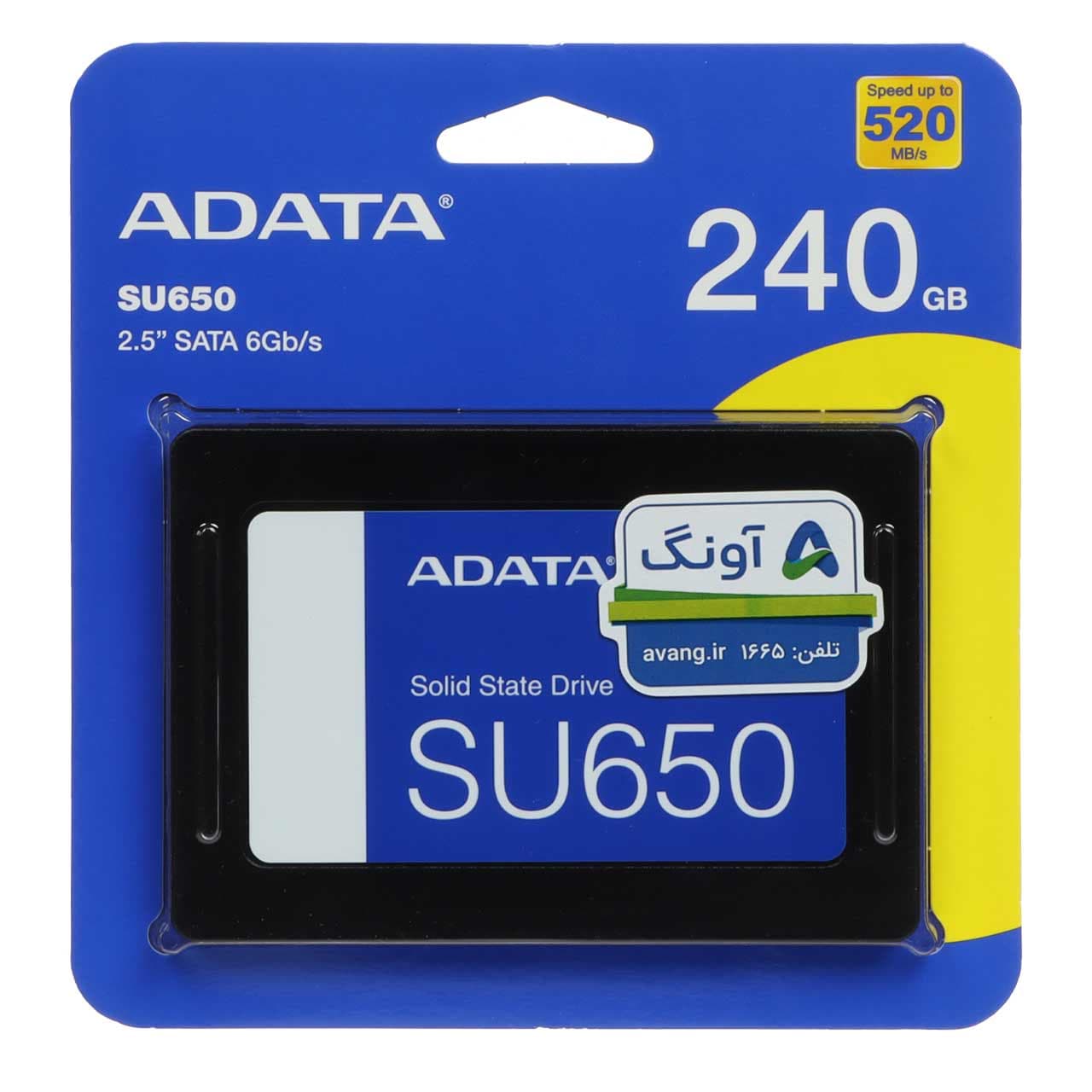 هارد اینترنال ای دیتا SSD مدل SU650 ظرفیت 240GB – مشکی