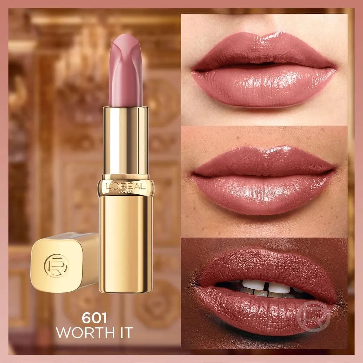 رژ لب لورال مدل Color Riche Satin 601 — تصویر ۳