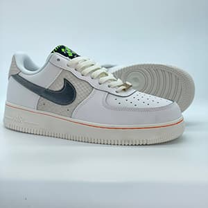 نایک ایرفورس 1 لو وایت پوست مار Nike Air Force 1 Low White Snake Skin