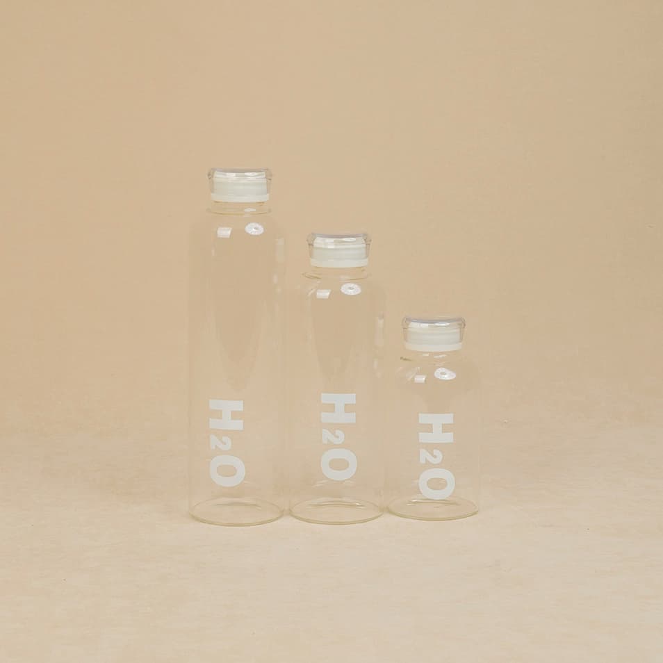 بطری آب پیرکس رنگی H2O — تصویر ۵