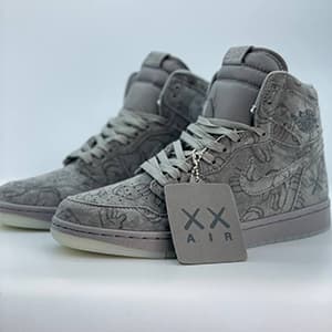 جردن 1 های کاوس گری (مستر کوالیتی) Jordan 1 High Kaws Grey Master — تصویر ۲