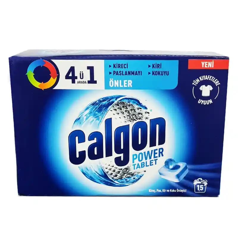 قرص جرم‌گیر لباسشویی کالگن مدل Calgon 4in1 Tabs