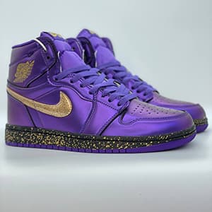 جردن 1 رترو های شَتِرد پرپل Jordan 1 Retro High Shattered Purple — تصویر ۳