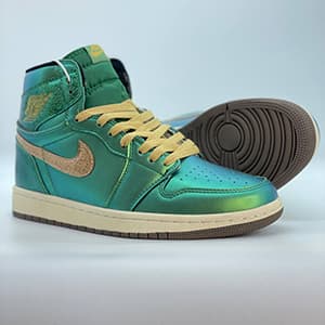 جردن 1 رترو های شَتِرد لایت گرین Jordan 1 Retro High Shattered Light Green