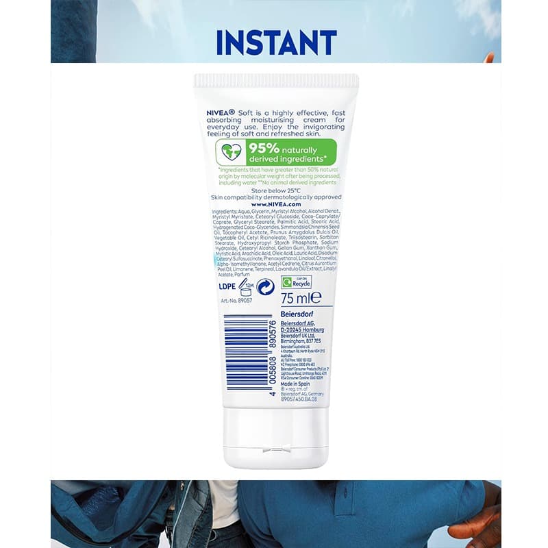 کرم مرطوب کننده سافت تیوپی نیوآ Soft Moisturizer Cream All Skin Types — تصویر ۴