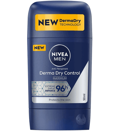 نیوآ استیک صابونی ضد تعریق مردانه Nivea مدل Derma Dry Control 96H حجم 50 میل