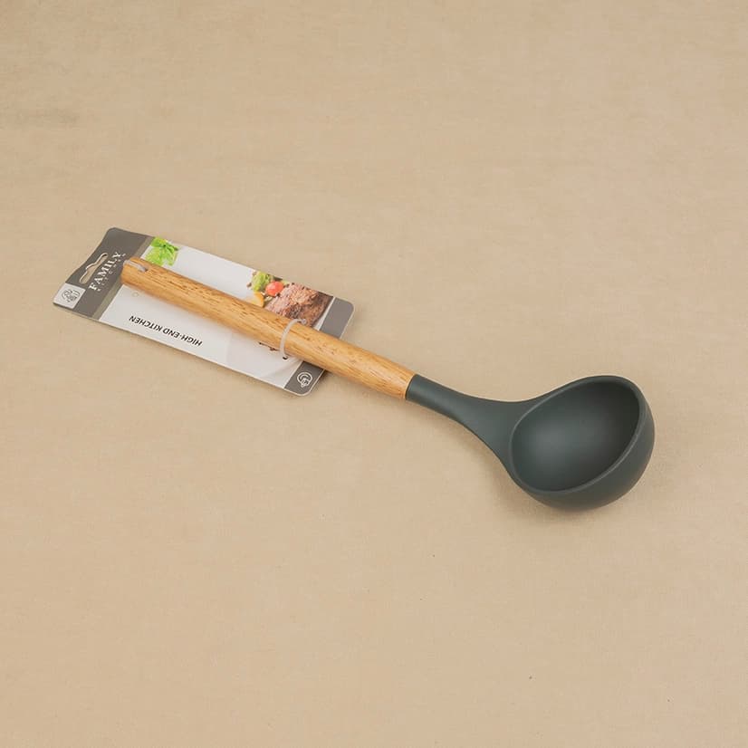 کفگیر ملاقه چوبی سیلیکونی NB-13