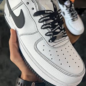 نایک ایرفورس 1 سوپریم بلک Nike Air Force 1 Supreme Black — تصویر ۴