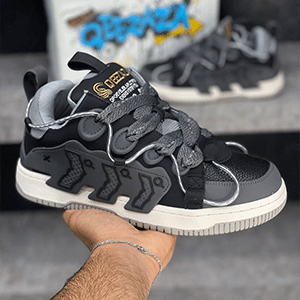 کیزازا بلک گری وایت Qeezaza Black Grey White
