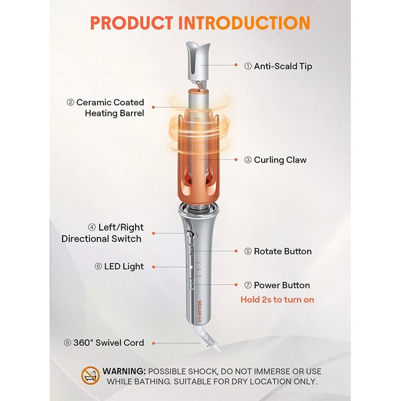 دستگاه فر کننده (کرلی) مو It-Curl One-Touch Instant Curler سایز25میلی‌متر (25mm) — تصویر ۲