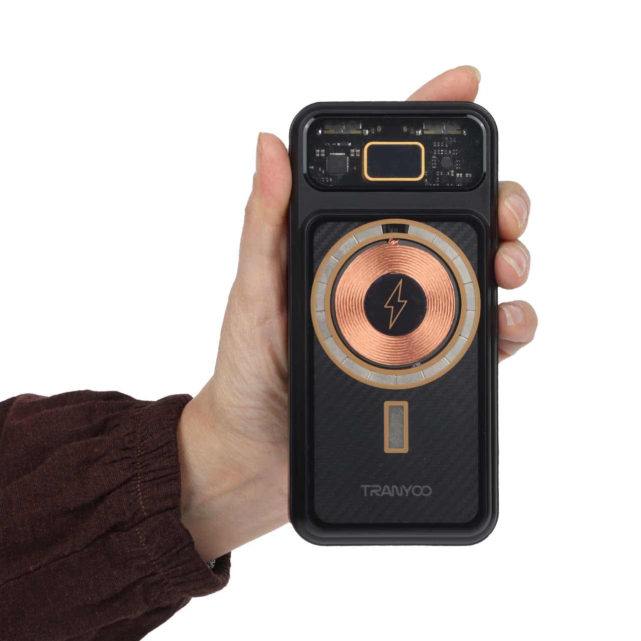 پاوربانک (فست شارژ) Tranyoo 22.5W 20000mAh مدل T-P05 – مشکی — تصویر ۷