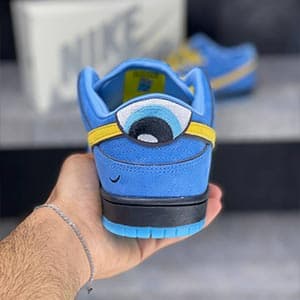 نایک اس بی دانک لو بلو دِ پاورپاف گرلس Nike Sb Dunk Low Blue x The Powerpuff Girls — تصویر ۴