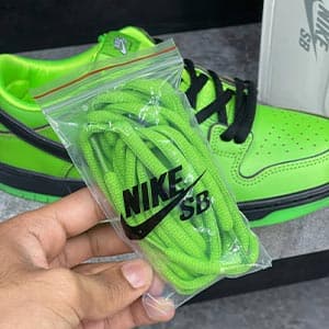 نایک اس بی دانک لو گرین دِ پاورپاف گرلس Nike Sb Dunk Low Green x The Powerpuff Girls — تصویر ۵