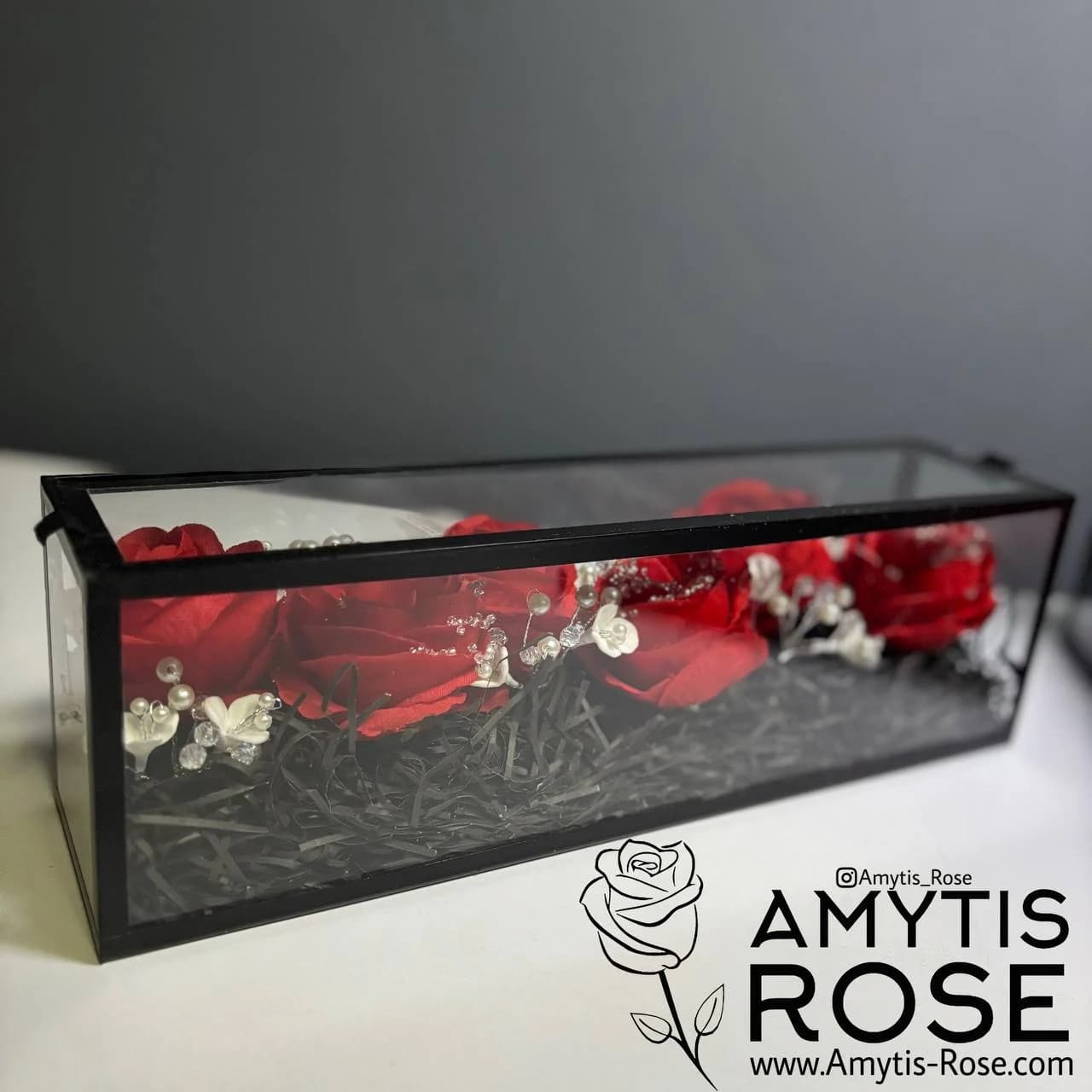 باکس گل رز مصنوعی 1002# | آمیتیس رز - Amytis Rose — تصویر ۲