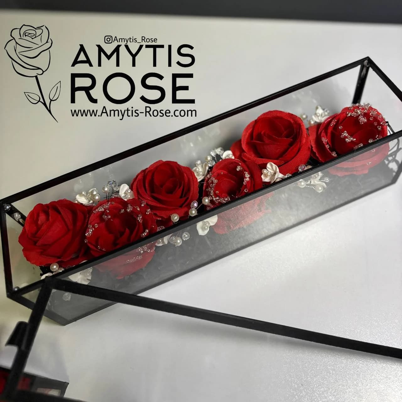 باکس گل رز مصنوعی 1002# | آمیتیس رز - Amytis Rose