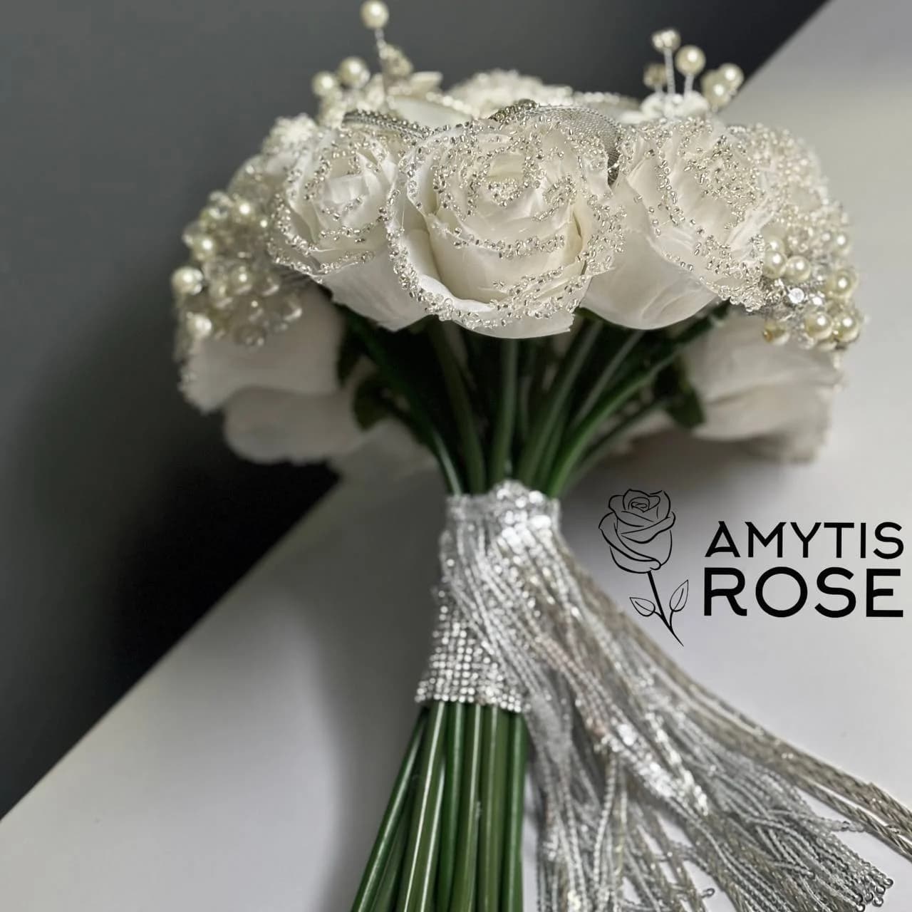 دسته گل عروس تمیس 304# Temis | آمیتیس رز - Amytis Rose — تصویر ۴