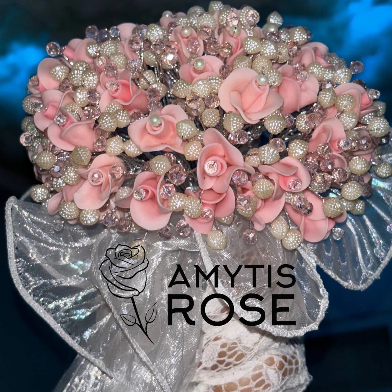 دسته گل عروس درناز 503# Dornaz | آمیتیس رز - Amytis Rose — تصویر ۲