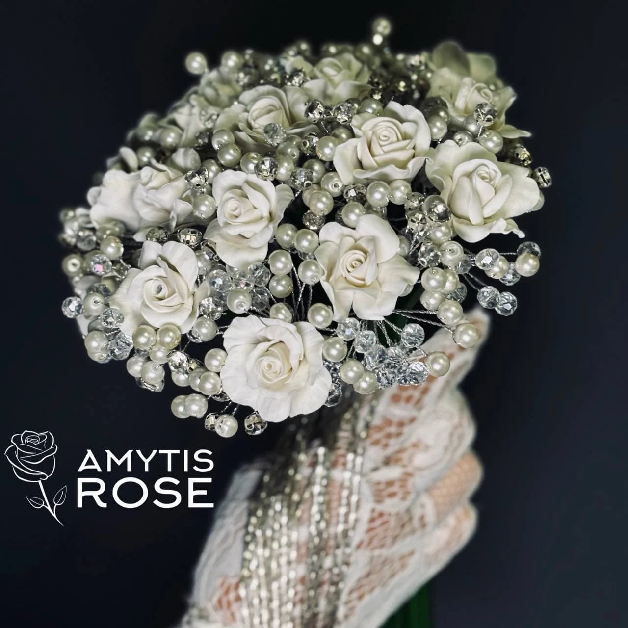 دسته گل عروس درناز 502# Dornaz | آمیتیس رز - Amytis Rose — تصویر ۲