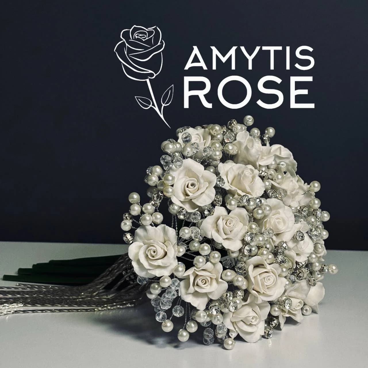 دسته گل عروس درناز 502# Dornaz | آمیتیس رز - Amytis Rose — تصویر ۳