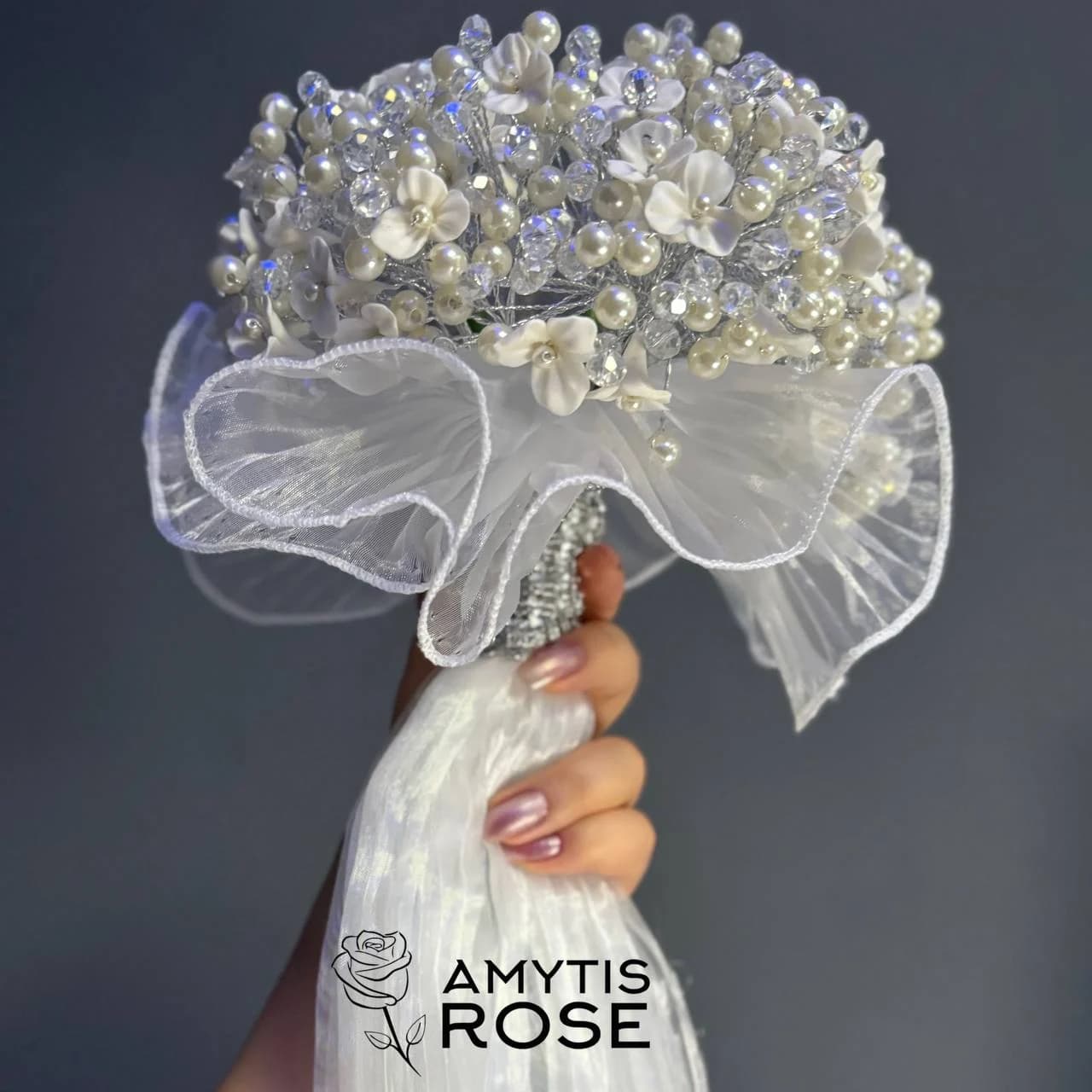 دسته گل عروس درناز 501# Dornaz | آمیتیس رز - Amytis Rose — تصویر ۲