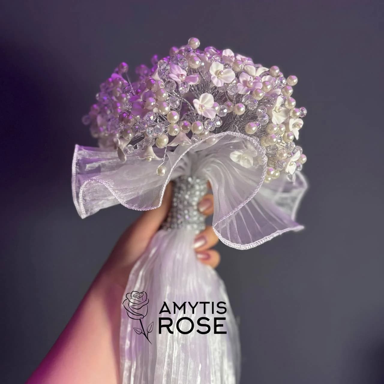 دسته گل عروس درناز 501# Dornaz | آمیتیس رز - Amytis Rose — تصویر ۴