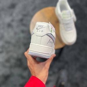 نایک ایرفورس 1 لو کیپ فرش متالیک سیلور Nike Air Force 1 Low Keep Fresh Metallic Silver — تصویر ۳