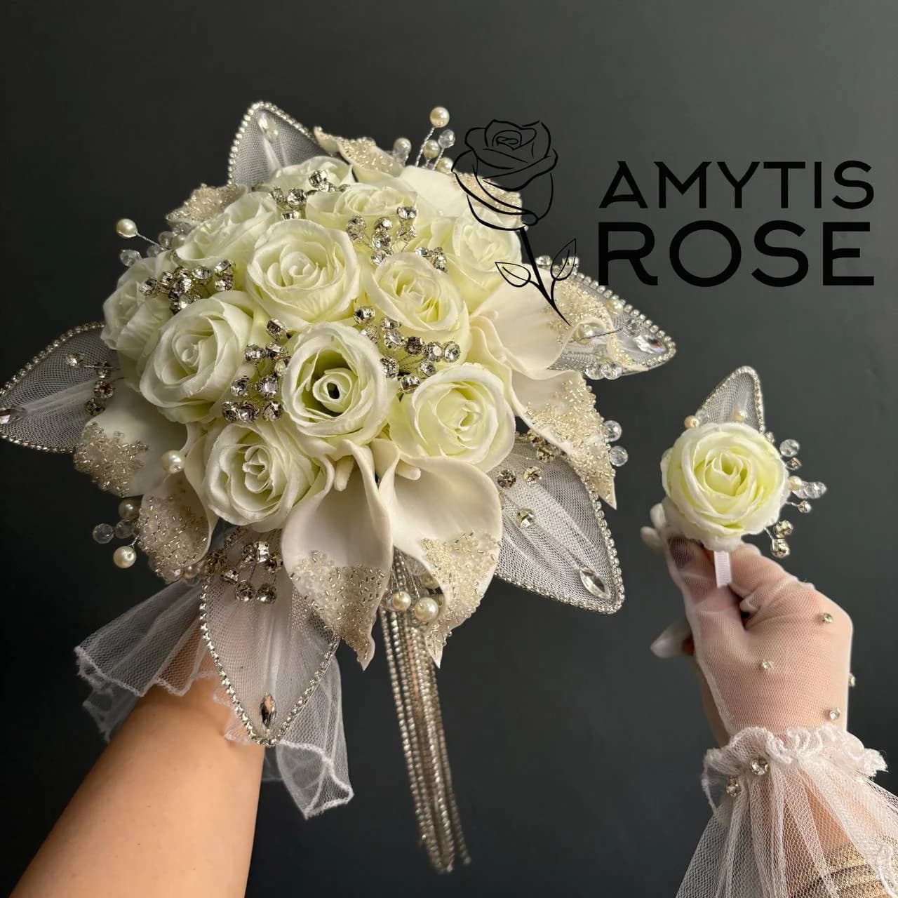 دسته گل عروس آمیتیس #106 Amytis | آمیتیس رز - Amytis Rose