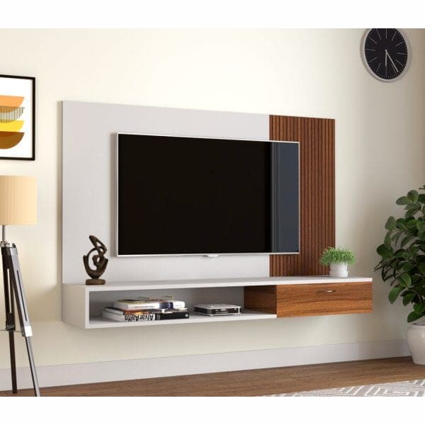 میز تلویزیون دیواری ام دی اف ساده و شیک آلیس