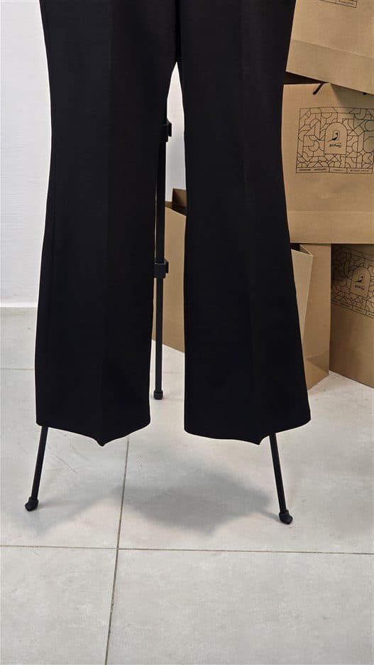 شلوار پارچه ای بوت کات مشکی Gunes — تصویر ۴
