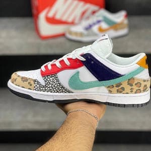 نایک دانک لو انیمال سافاری میکس Nike Dunk Low Animal Safari Mix — تصویر ۳