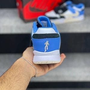 جردن کات دِ چک ترویس اسکات وایت بلک بلو Jordan Cut The Check Travis Scott White Black Blue — تصویر ۴