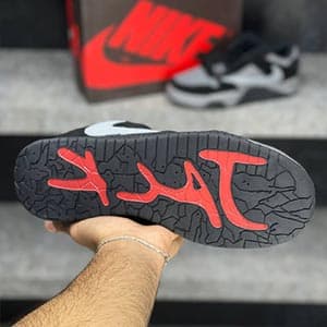 جردن کات دِ چک ترویس اسکات بلک گری Jordan Cut The Check Travis Scott Black Grey — تصویر ۵