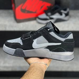 جردن کات دِ چک ترویس اسکات بلک گری Jordan Cut The Check Travis Scott Black Grey — تصویر ۲
