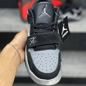 جردن کات دِ چک ترویس اسکات بلک گری Jordan Cut The Check Travis Scott Black Grey — تصویر ۳