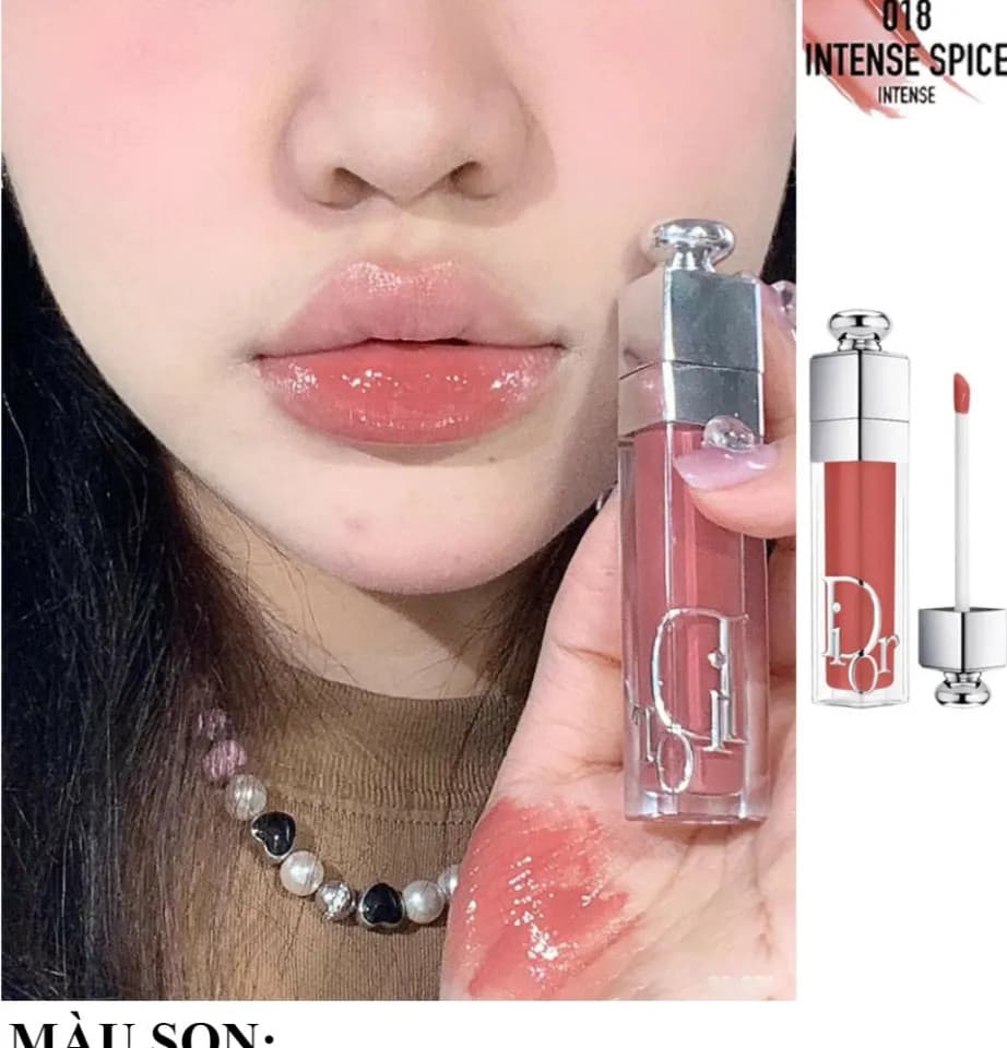 لیپ گلاس حجم دهنده دیور رنگ intense spice018 — تصویر ۴