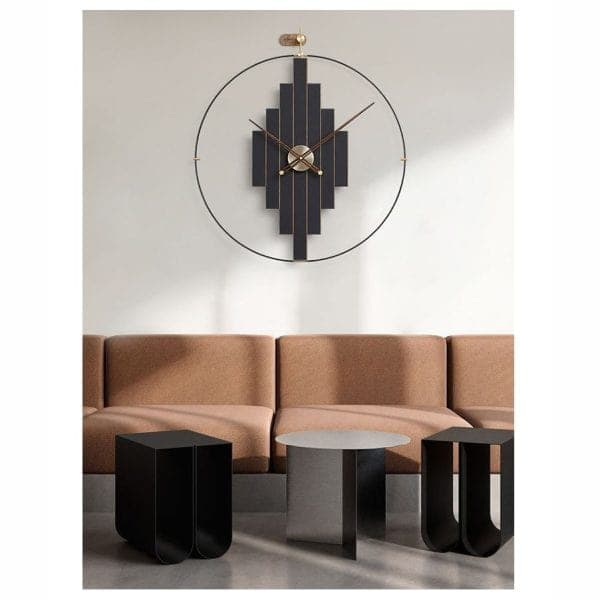 ساعت دیواری جدید مشکی طلایی باربارا — تصویر ۵