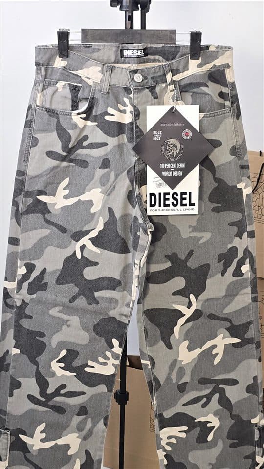 شلوار مردانه بگ استايل DIESEL چريکی پايين زيپ — تصویر ۲