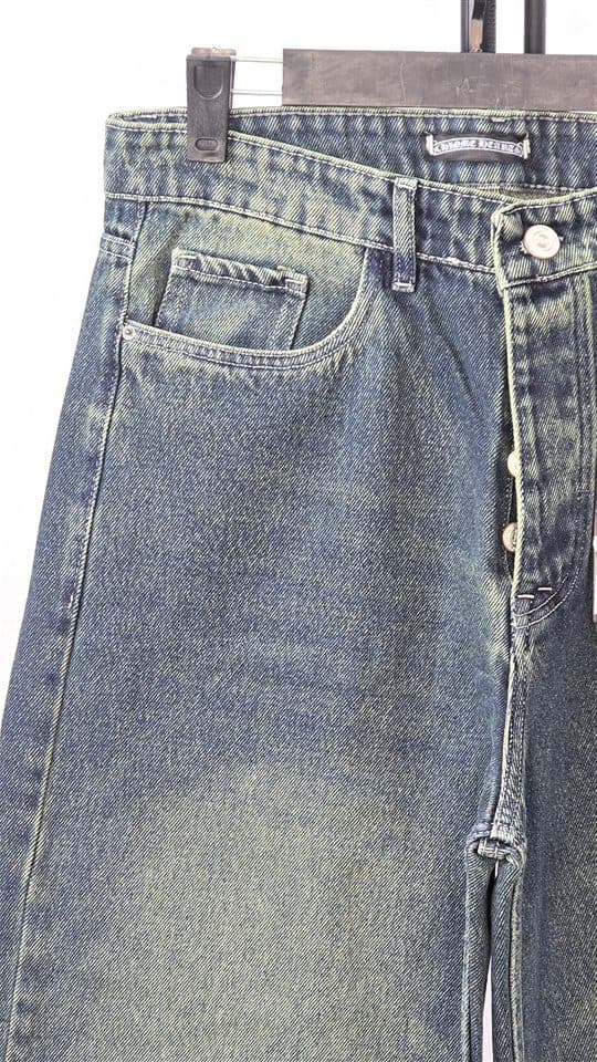 شلوار مردانه فول بگ CHROME HEARTS آبی — تصویر ۳