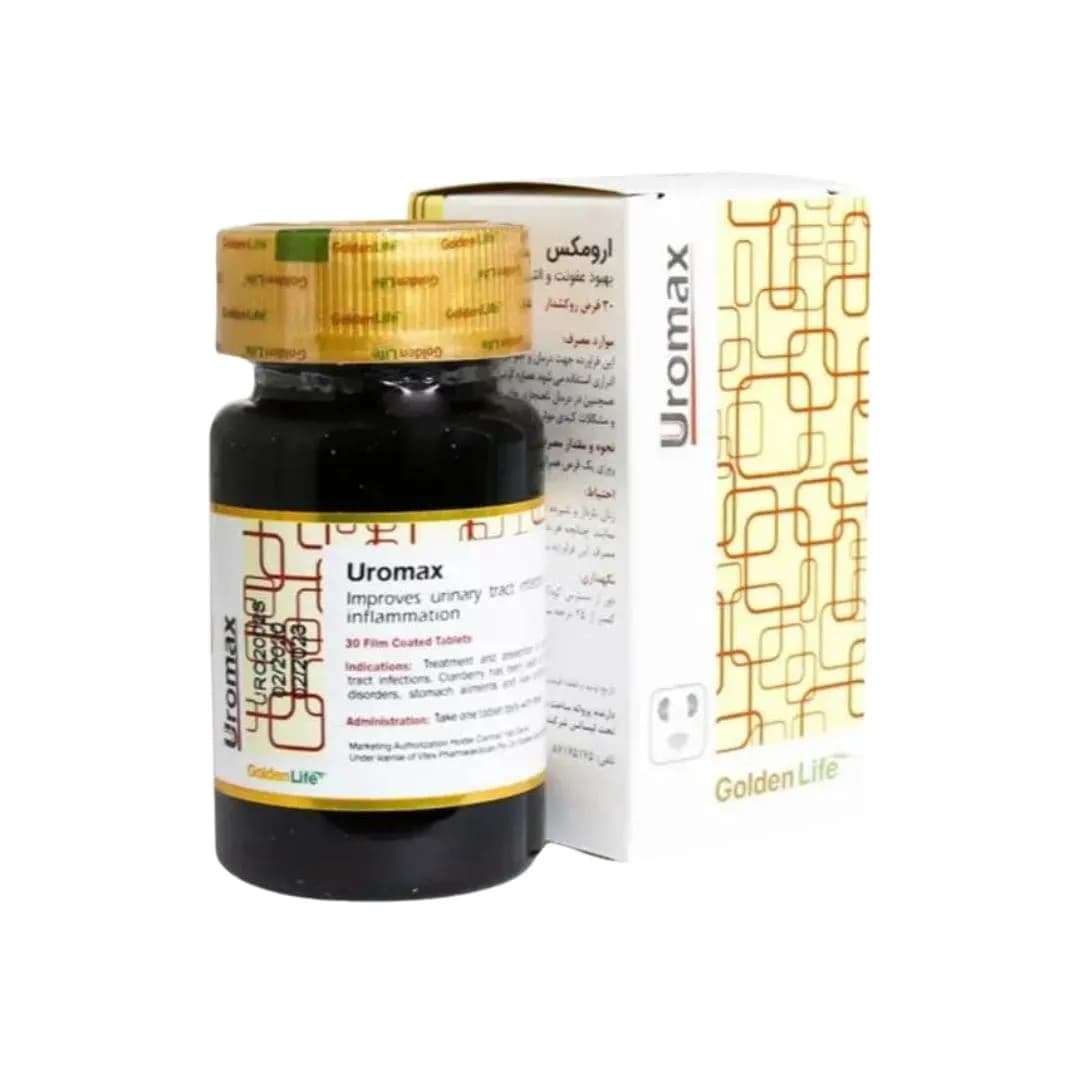 قرص گلدن لایف uromax بسته 30 عددی — تصویر ۲