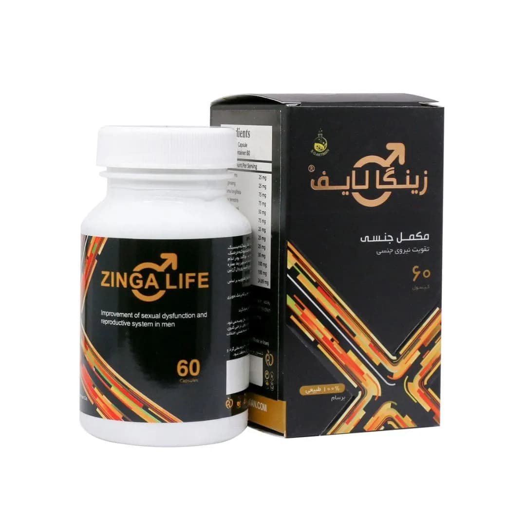 کپسول زینگا لایف اقایان بسته 60 عددی