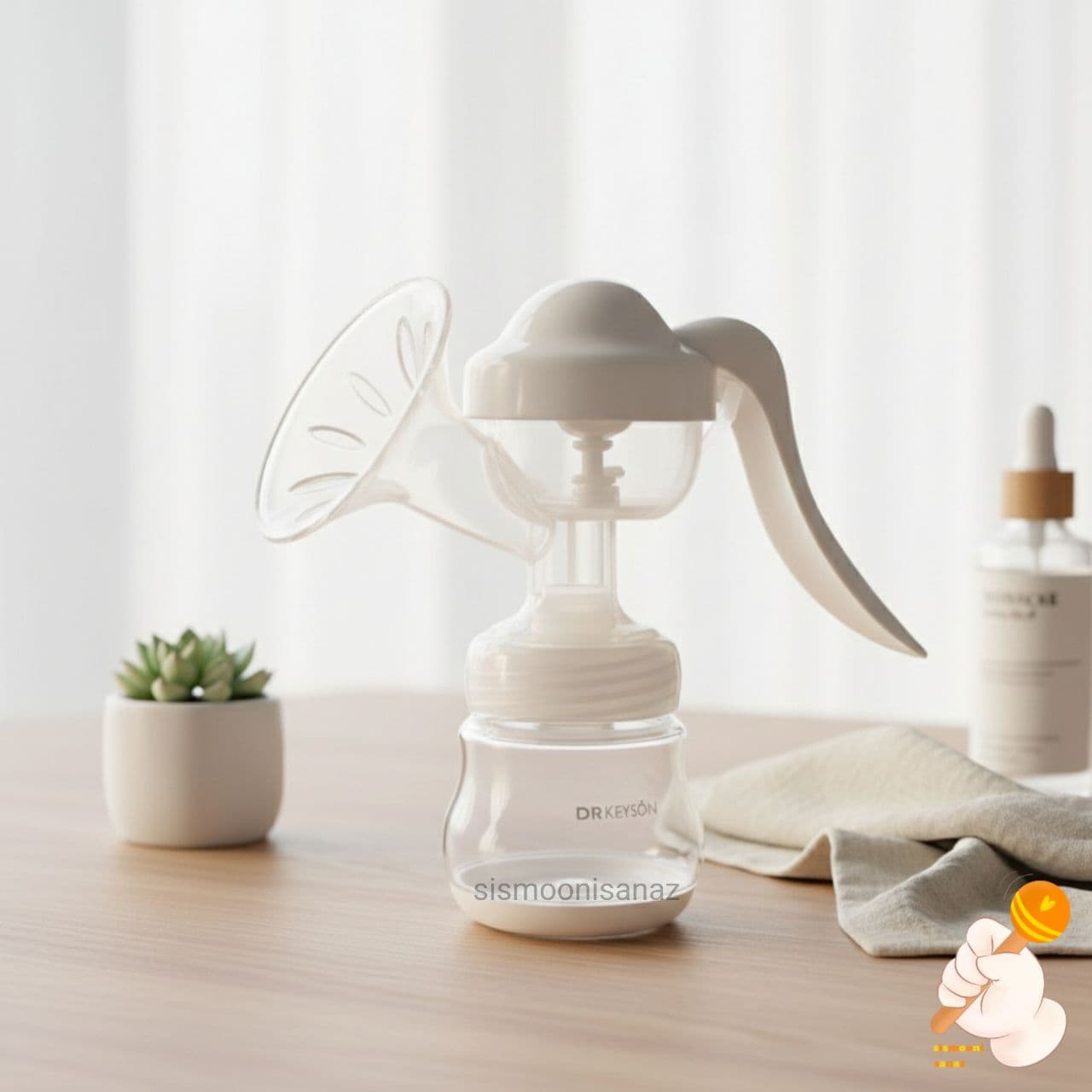 شیردوش دستی ماساژوردار دکتر کیسون (Dr. Keyson) مدل KIA-2103 به همراه بطری ذخیره شیر ( فاقد ضمانت،گارانتی،مرجوعی)