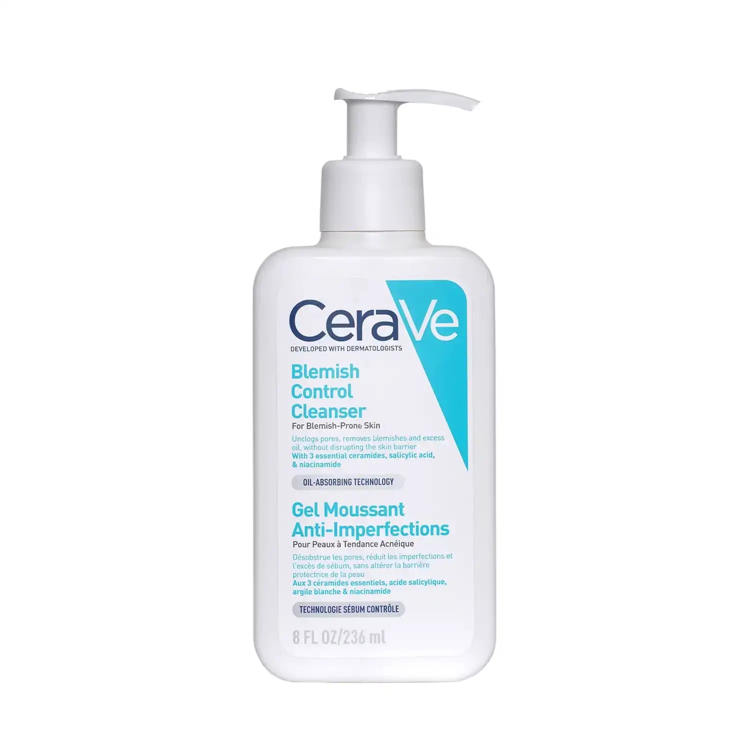 ژل شستشوی صورت سراوی چرب-آکنه | CeraVe SA Acne Cleanser