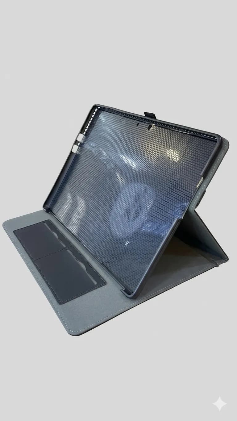 کیف کلاسوری چرمی سرفیس پرو مناسب Surface Pro 9/10/11-رنگ سورمه‌ای — تصویر ۳