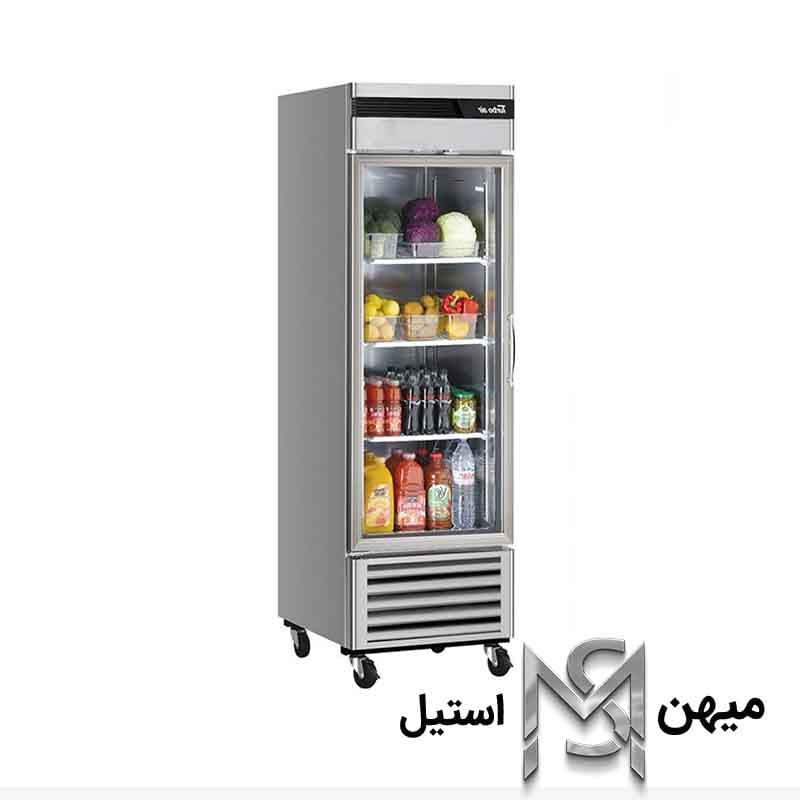 یخچال صنعتی استیل ایستاده فروشگاهی دهنه 70 مدل YXSA-70