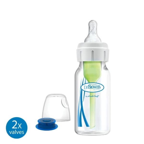 شیشه شیر شکاف کام دکتر براون 120میل (شیشه شیر لب شکری) — تصویر ۲