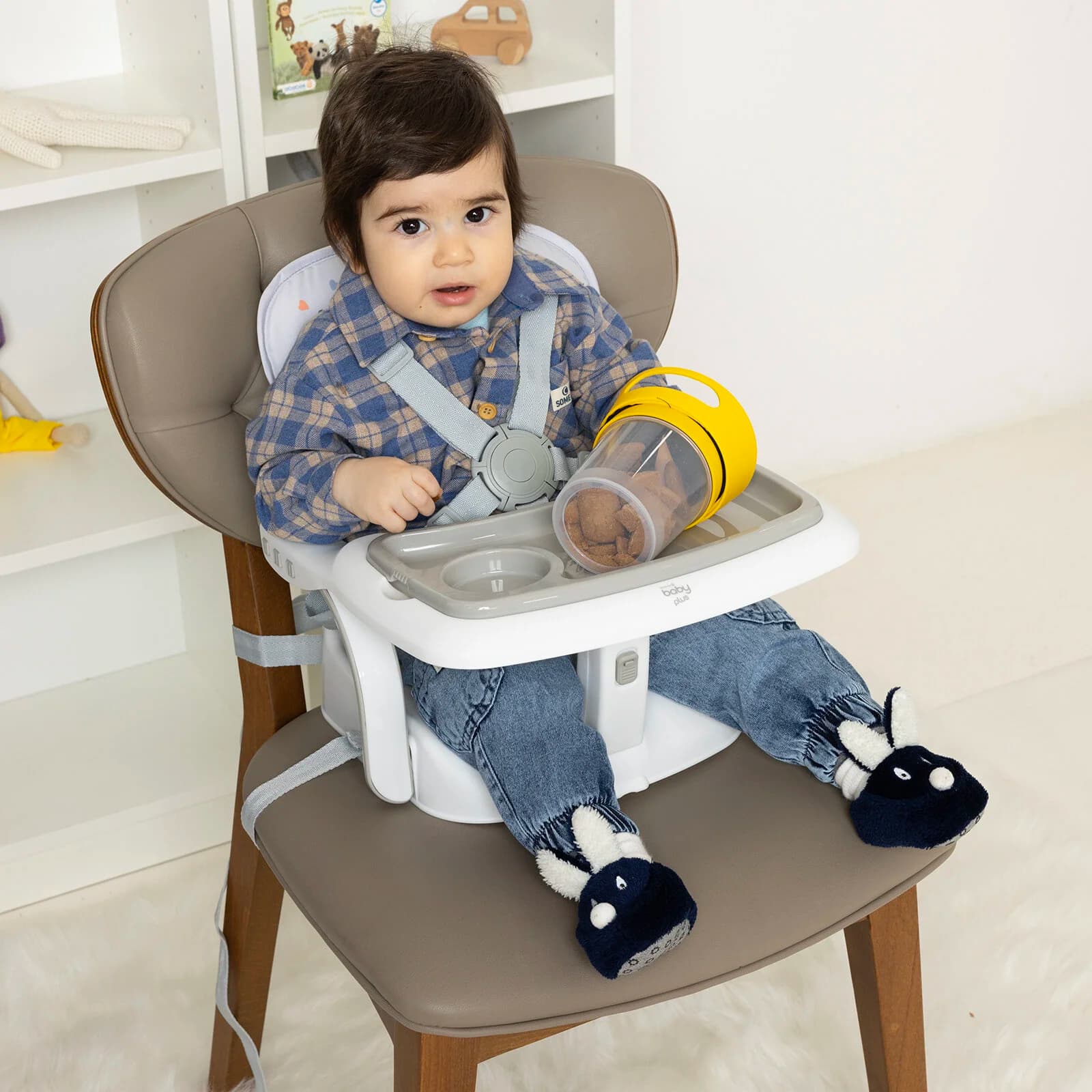 صندلی غذا پرتابل بوستر baby plus — تصویر ۲