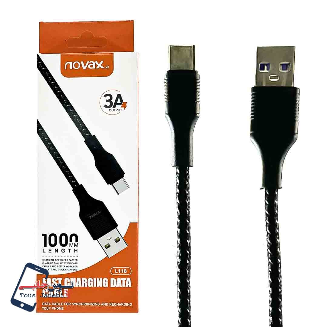کابل شارژ فست نواکس Novax مدل L118 تایپ سی — تصویر ۲