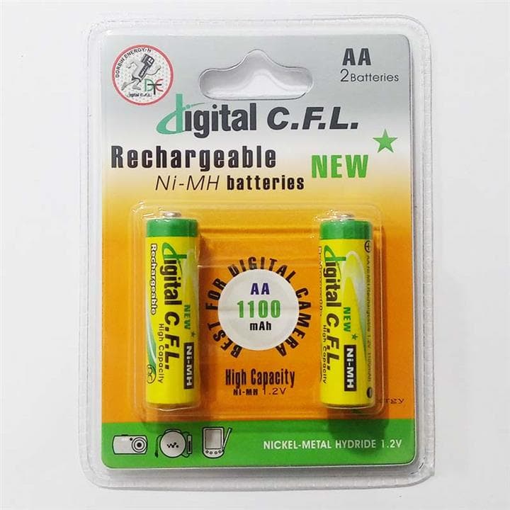 باطری قلمی شارژی 1100 میلی آمپر دیجیتال CFL