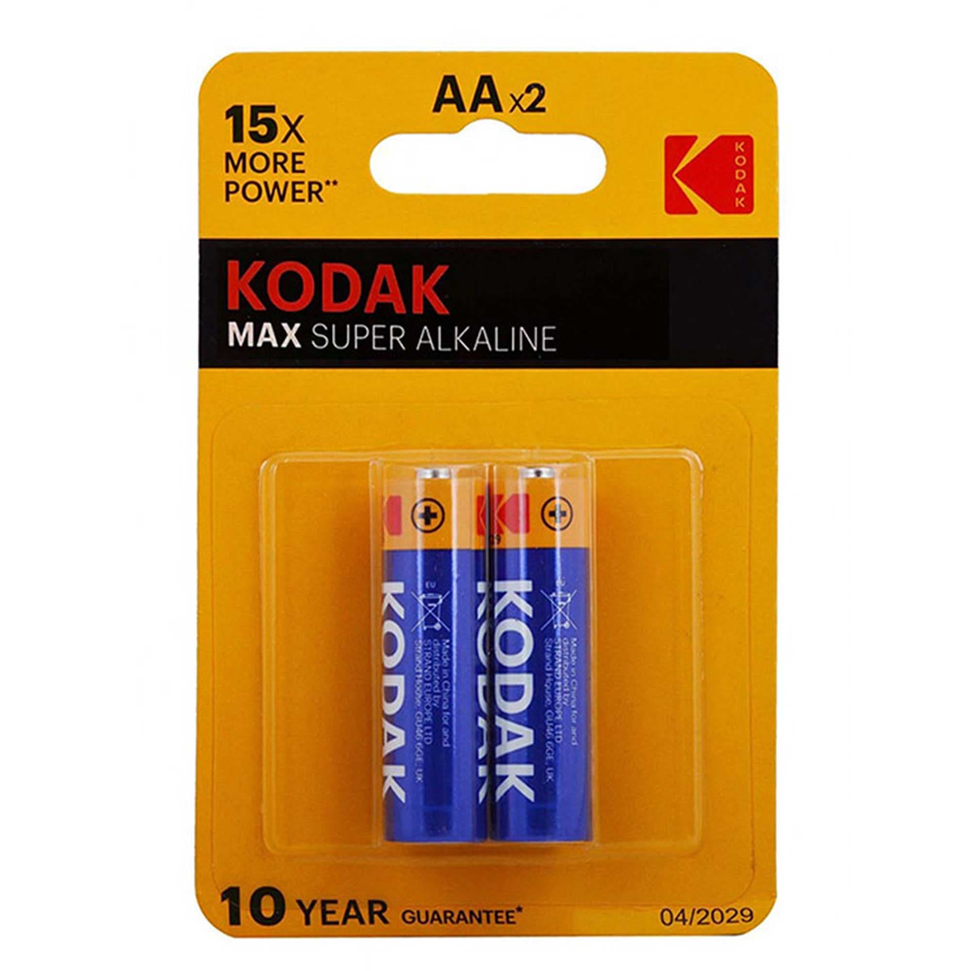 باتری نیم قلمی کداک مدل MAX alkaline بسته دو عددی