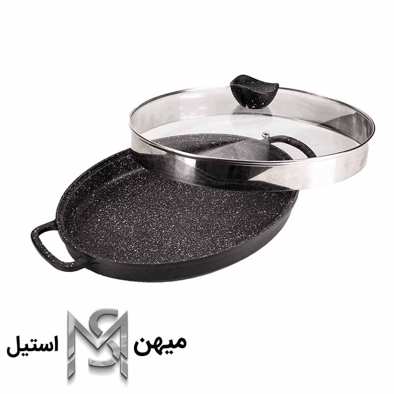 تابه چدن درب‌دار سایز 34 مدل TCH_200